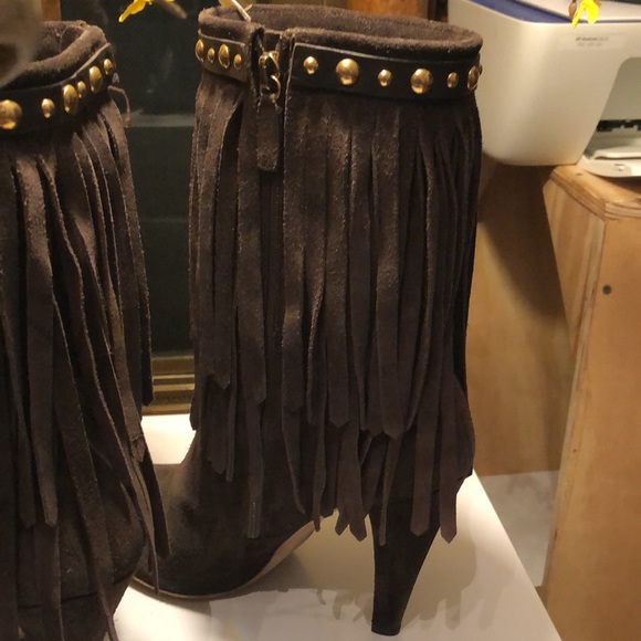 Preloved Gucci brown suede boots size 40.5 - Picture 5 of 6